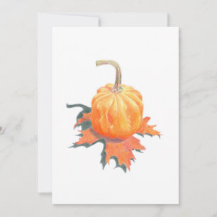 Mini Pumpkin på Oak Löv-platta kort