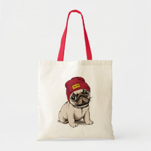 Mini Puppy Hipster Pug Tygkasse