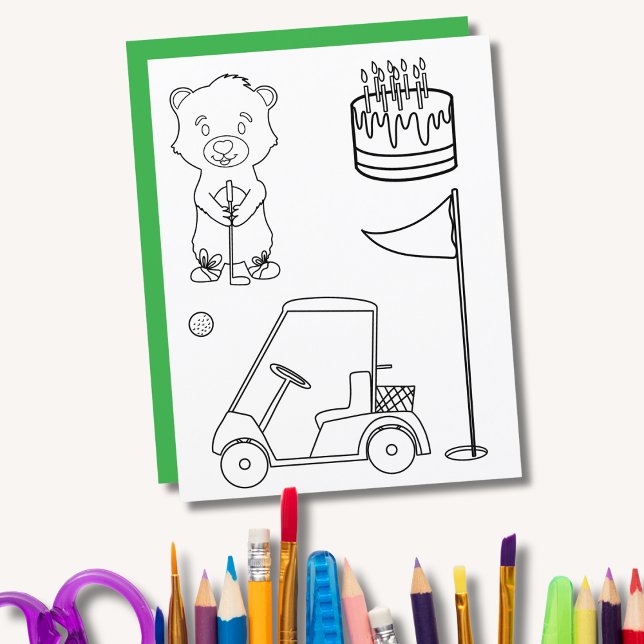 Mini Putt Putt Birthday Cute Gopher Coloring Page (Skapare uppladdad)