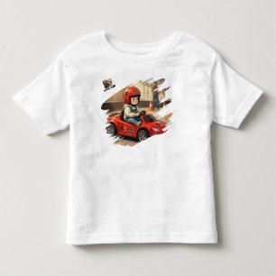 Mini Racer Drift Car Söt Fartleks Grafisk T Shirt