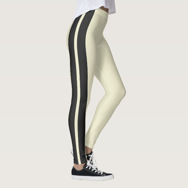 Mini Racing-ränder på VALFRI FÄRGHEMMA Leggings (Höger)