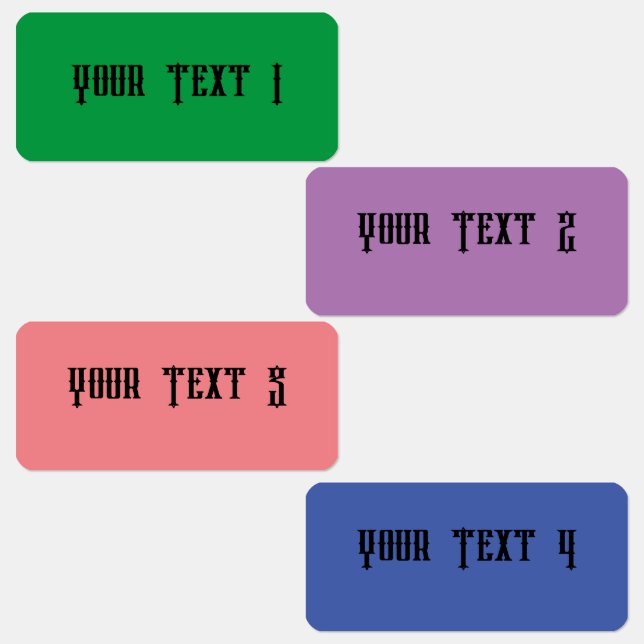 Mini Rectangle Watersecure-etikett Klistermärke (Grupp)