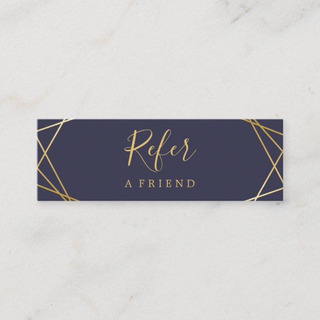 Mini- remisskort för modernt geometriskt mönster mini visitkort (Framsida)