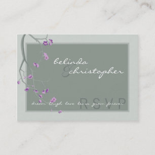 MINI RSVP SVARSRUTAN :: körsbärsblommor 6L Tilläggskort