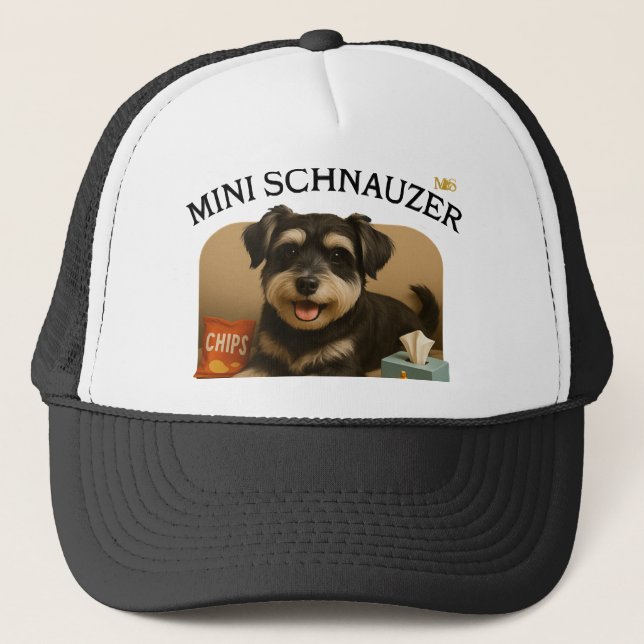 Mini Schnauzer Hundälskare  Keps (Framsida)