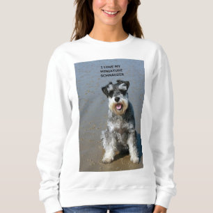mini schnauzer-kärlek w pic t shirt
