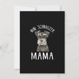 Mini Schnauzer Mamma Shirt Mini Schnauzer Mamma Tack Kort