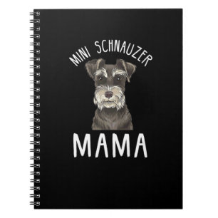 Mini Schnauzer Mamma T-Shirt Mini Schnauzer Mamm Anteckningsbok