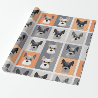 Mini Schnauzer-papper förpackning Presentpapper