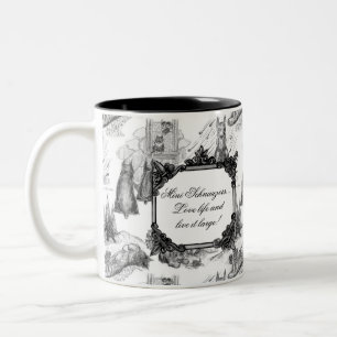 MINI SCHNAUZER Terrier Black Toile med/Customizati Två-Tonad Mugg