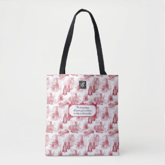MINI SCHNAUZER Terrier Red Toile Rainy Day Play Tygkasse