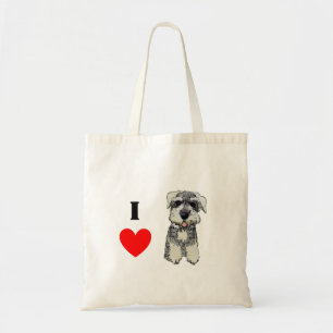 Mini- Schnauzerkärlektoto Tygkasse