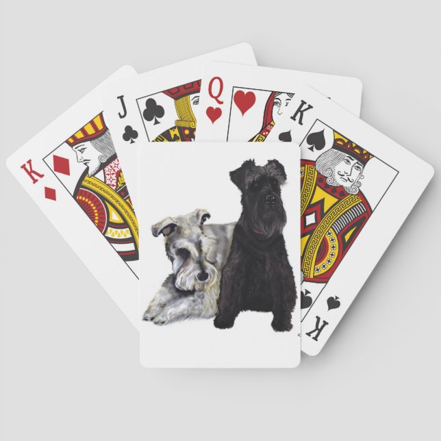 Mini- Schnauzerkort Kortlek (Baksidan)