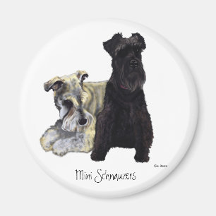 Mini- Schnauzers - magnet