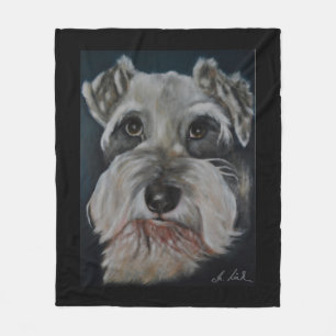 Mini- Schnauzerullfiltar Fleecefilt