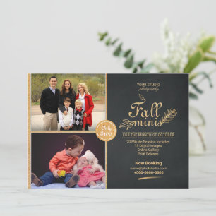 Mini-sessionsmall för höstfotografi meddelande