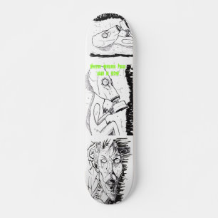 Mini- skateboard som är designad vid