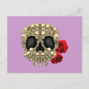 Mini Skeletons Sugar Skull Vykort
