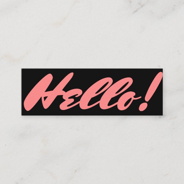 Mini- stil för hejer mini visitkort (Framsida)