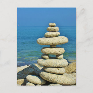 Mini Stone Stack Design Vykort