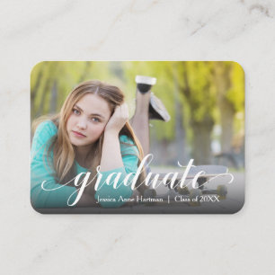 MINI Storlek 3,5" X 2,5" Grad Foto Inbjudningskort
