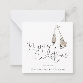 Mini Storlek | Minimalistiskt isskal God jul Anteckningskort