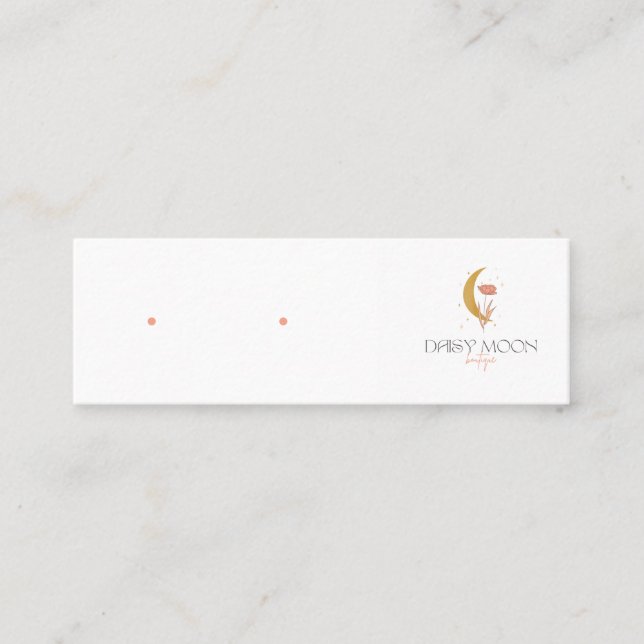 Mini Stud Card med hål Mini Visitkort (Framsida)