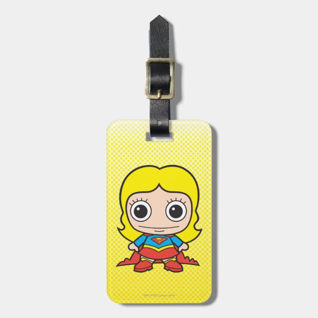 Mini Supergirl Bagagebricka (Vertikal Framsida)