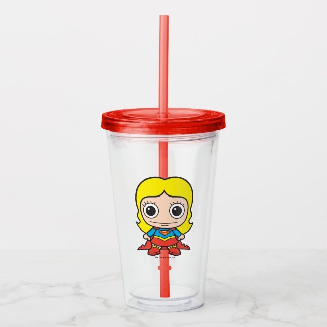Mini Supergirl Take Away Mugg (Framsida)