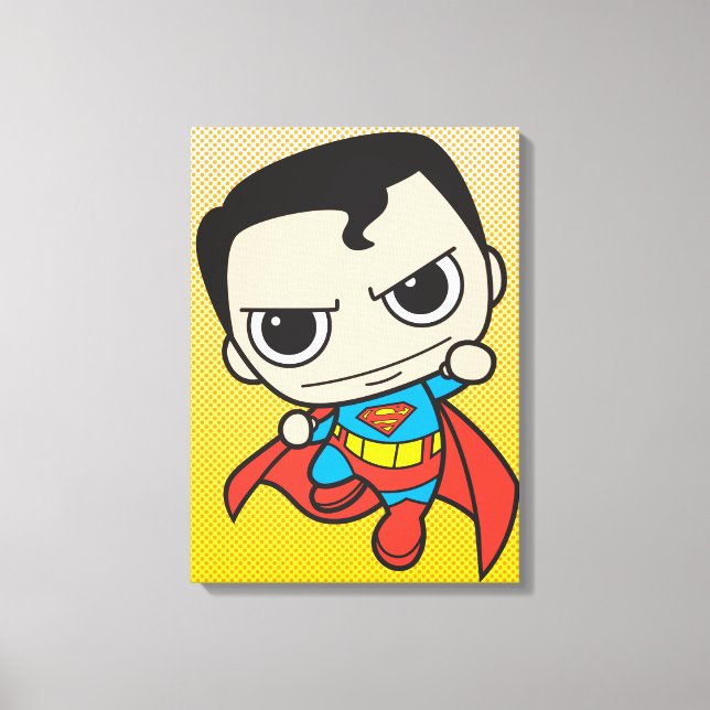 Mini Superman Flies Canvastryck (Framsida)