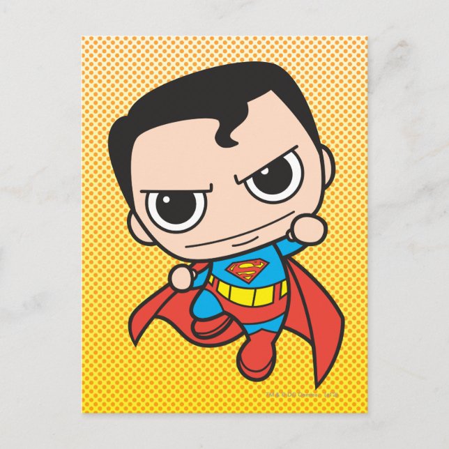 Mini Superman Flies Vykort (Framsida)