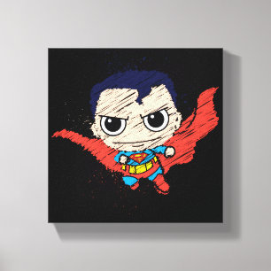 Mini Superman Sketch Canvastryck