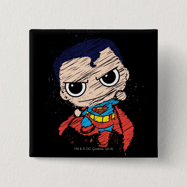 Mini Superman Sketch - flygande Knapp (Framsida)