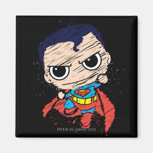 Mini Superman Sketch - Flygning Magnet