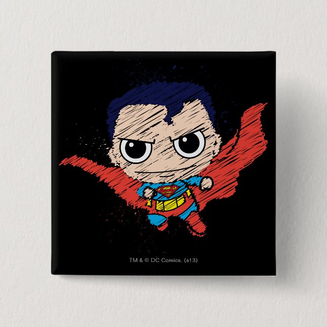 Mini Superman Sketch Knapp (Framsida)