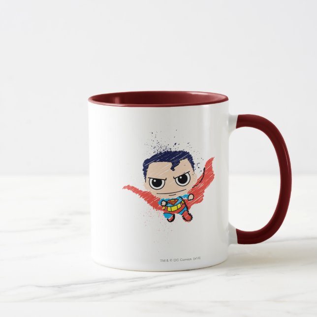 Mini Superman Sketch Mugg (Höger)