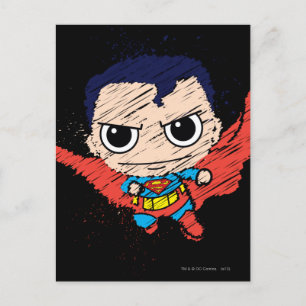 Mini Superman Sketch Vykort