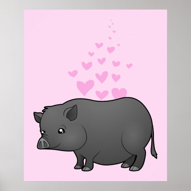 Mini Svins Kärlek Poster (Framsidan)