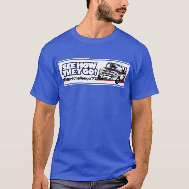 Mini- tävla 1275GT för klassiker T-shirt (Framsida)