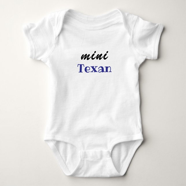 Mini Texan, Baby Shower Present, Flicka, Pojke, Un T Shirt (Framsida)
