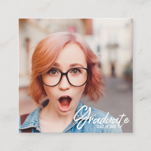 Mini Tillkännagivande för studenten | Affärskort (Framsida)