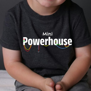 Mini Tiny Baby Powerhouse   Funny T-Shirt   DP7