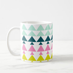 Mini Träd Mönster Art i Bright Helgdag Kaffemugg