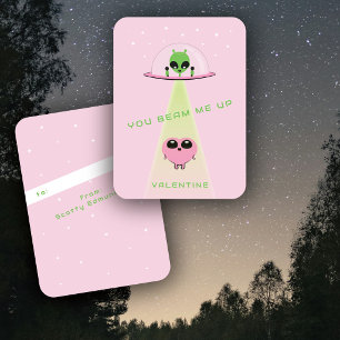 Mini-UFO-utomjording kidnappade barns hjärta Alla  Anteckningskort