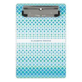 Mini-Urklipp i abstrakt Blue Grönt Diamond Mönster