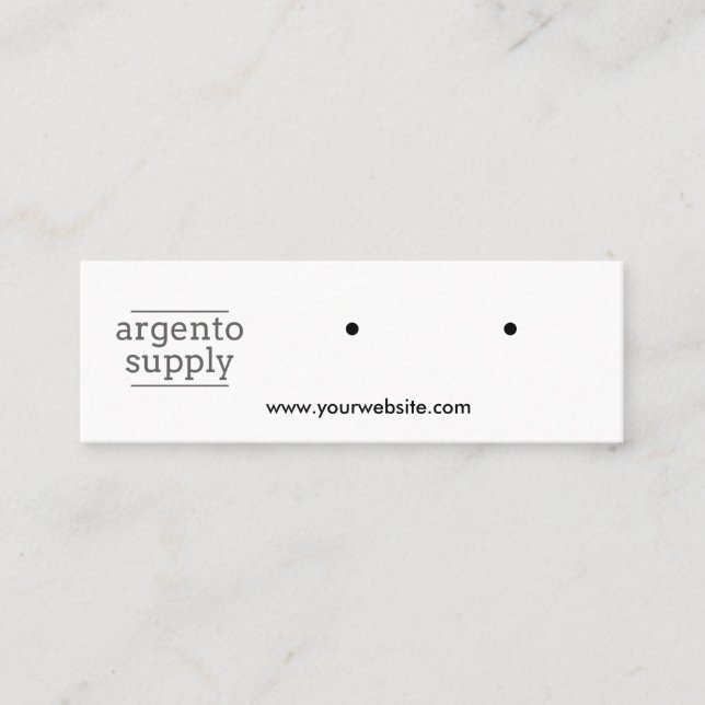 Mini-Vågräts avläsningskort Mini Visitkort (Framsida)