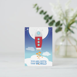 Mini Valentine | Du är ute i världen Anteckningskort