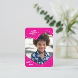 Mini Valentine | Fullt Hjärtanteckningskort Anteckningskort