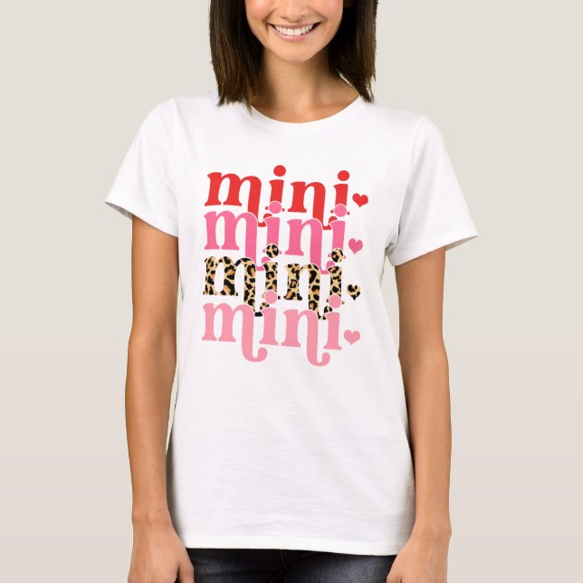 Mini Valentiness Leopard T Shirt (Framsida)