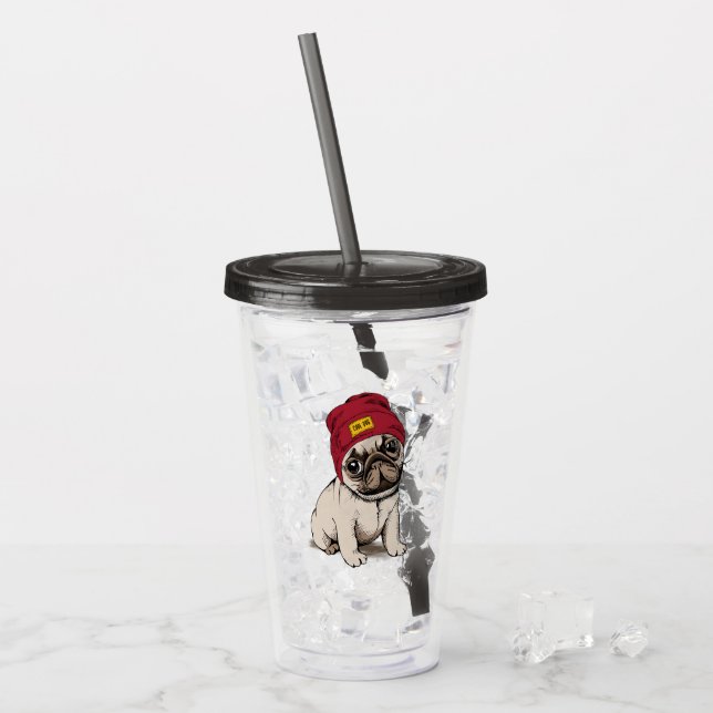 Mini- valpHipstermops Take Away Mugg (Framsida Ice)